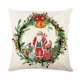 Christmas Decorations Pillow Covers Sofa Square Throw Pillow Cases Stamping Snowflake Waist Cushion Cover Home Bed Decor - SWAGYLE