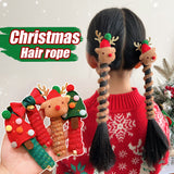 Cute Girls Elastic Rubber Band Christmas Children Telephone Wire Hair Spiral Coil Festive Dress Up Kid Hair Accessories Headwear - SWAGYLE