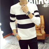 Long sleeve stitching bottoming shirt - SWAGYLE