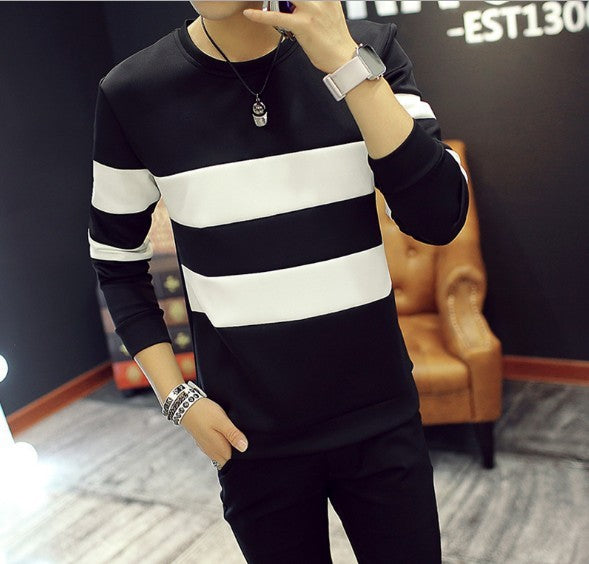 Long sleeve stitching bottoming shirt - SWAGYLE