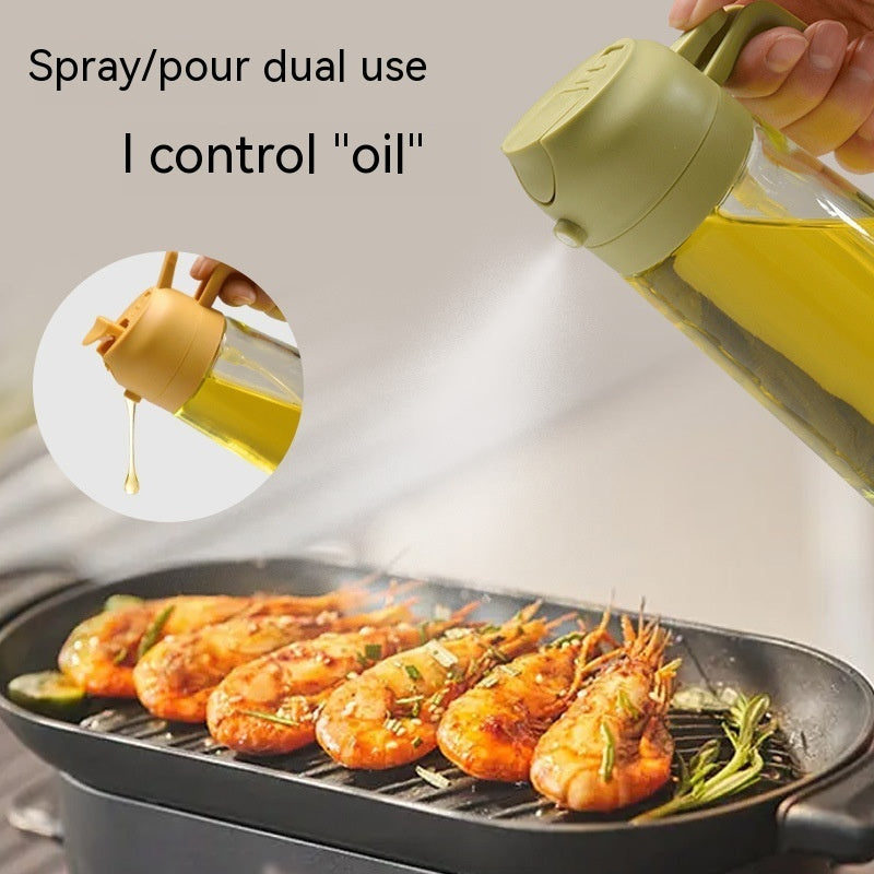 2-in-1 Oil Sprayer & Dispenser for Kitchen and BBQ - Mist Oiler for Healthy Cooking - SWAGYLE