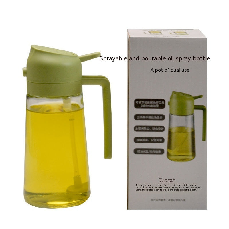 2-in-1 Oil Sprayer & Dispenser for Kitchen and BBQ - Mist Oiler for Healthy Cooking - SWAGYLE