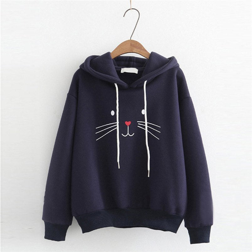 Cute Cat Whisker Hoodies - SWAGYLE